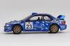 Sunrich MINI GT Масштаб Subaru Impreza WRC99 Ралли Акрополис 2000 Готовая модель 1/64 №23 (Левый руль) MGT01078-L