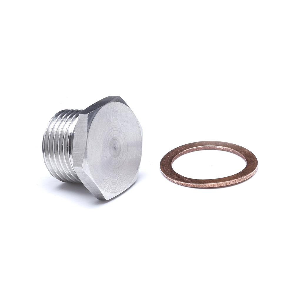 304 Stainless Steel M18 X 1.5 Thread O2 Oxygen Sensor Plug Fit For American European Japanese Cars and Trucks