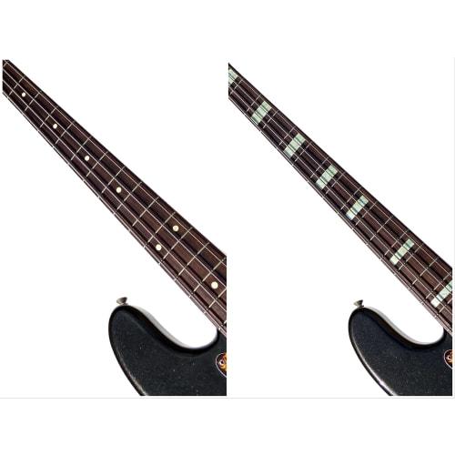 Jockomo Блок для Jazz Bass (Выдержанный Белый Жемчуг) Наклейка-инкрустация для гитары