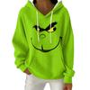 Women's Fashion Casual Christmas Print Pullover Long-Sleeve Hooded Sweatshirt