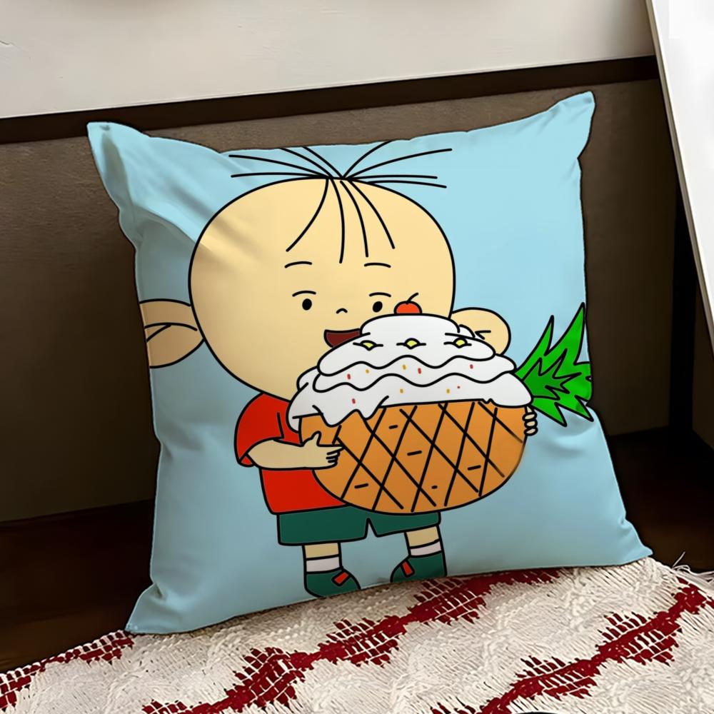 Cartoon BBig Ear Tutu Cushion Cover Reversible Soft Durable Pillow Cover Home  Car MultiScene Use for Daily Comfort