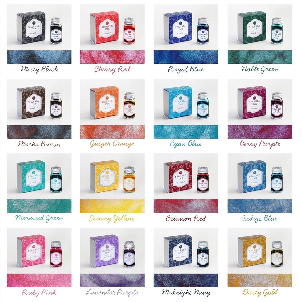 Чернила Teranishi Chemical Guitar Sparkle Ink 12 мл Crimson Red SPA-12ML-T50