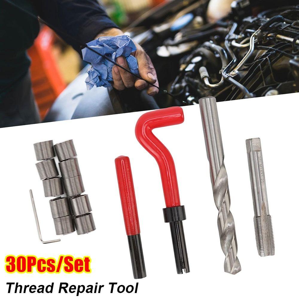 30Pcs/Set Metric Thread Car Pro Coil Tool Screw Thread Inserts Auto Car Accessory