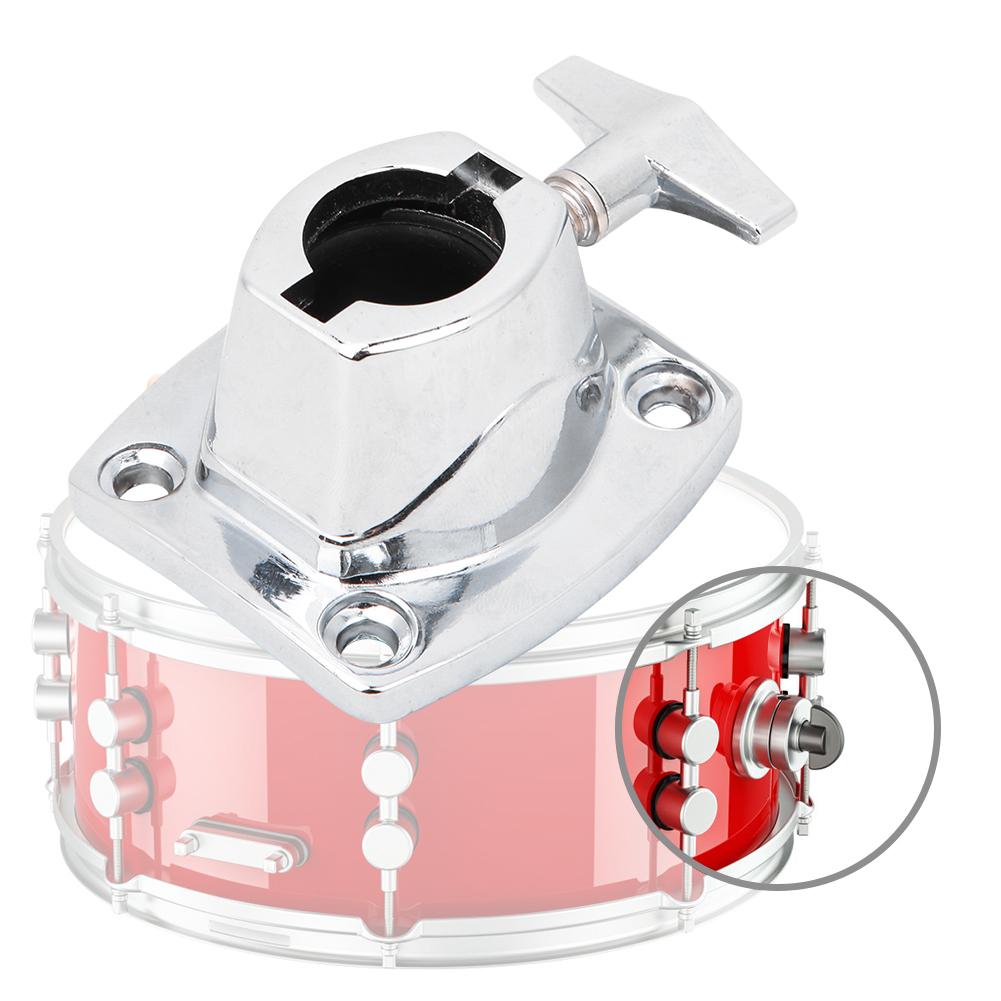 Zinc Alloy Drum Kit Holder Base Plate Cymbal Holder Clamp Percussion Instrument PartsSilver