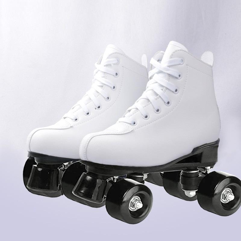 Skates Adult Double Row Roller Skates Adult Four Roller Skates Children Full Set of Beginner Men and Women Roller Skates