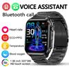 2024 Новый Bluetooth Звонок Мониторинг Сна ЭКГ+ПГГ Смарт-Часы Мужчины Частота Пульса Артериальное Давление Кислород Температура Тела IP67 Смарт-Часы