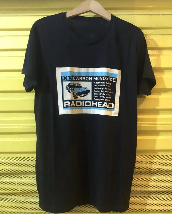 Radiohead Carbon Monoxide Tee Vintage Indie Rock Band T-Shirt Graphic S-5XL Unisex T-Shirt