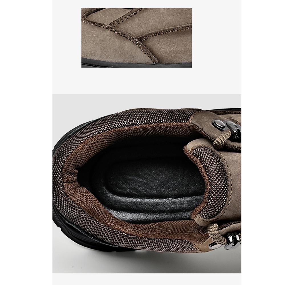 Outdoor Hiking Shoes Men Genuine Leather Camping Sneakers Man Casual Shoes Luxury Brand Casual Men's Footwear