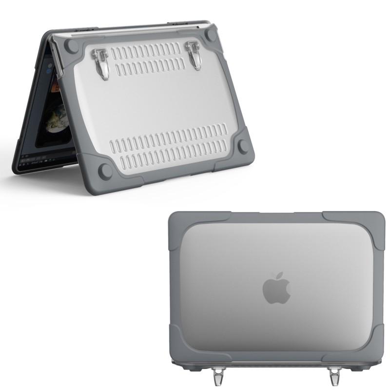 Тонкий матовый чехол из ПК для ноутбука MacBook Air 13.3 Pro 14, противоударный, защищающий от царапин, в цветах: серый, хаки, небесно-голубой, розово-красный