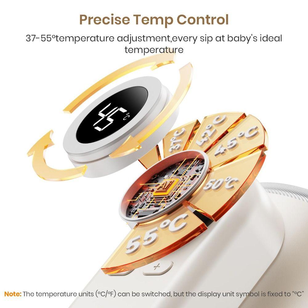 Подогреватель детских бутылочек с постоянной температурой 4-в-1 Ночной подогреватель молока Дорожный