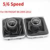 5/6 скоростей для VW PASSAT B6 2005-2012 ручная коробка передач ручка переключения передач чехол для багажника из искусственной кожи