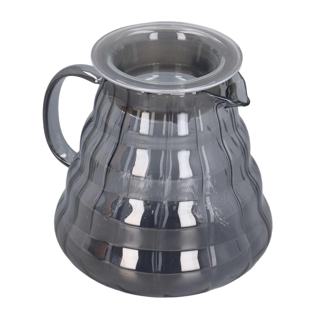 Стеклянный кофейный сервиз, гальванизированный серый полосатый стеклянный графин для кофе, кофейник с ручным капельным дозатором