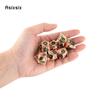 7 Pcs Copper Green Meteor Hammer Metal Dice Solid Metal Polyhedral Dice Set Suitable for Role-Playing RPG  Board Game Card Game