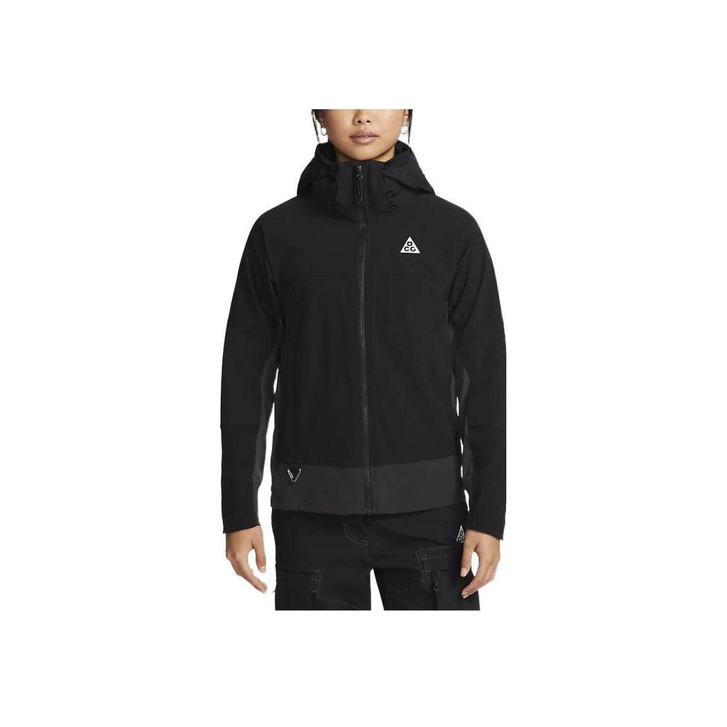 Nike Acg Sun Farer Solid Zip-Up Long Sleeve Hooded Jacket Women Jackets Black DH3106-011