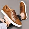 New Men Shoes Genuine Leather Casual Shoes Fashion Sneakers British Style Cow Leather Men Shoes New Men Sneakers