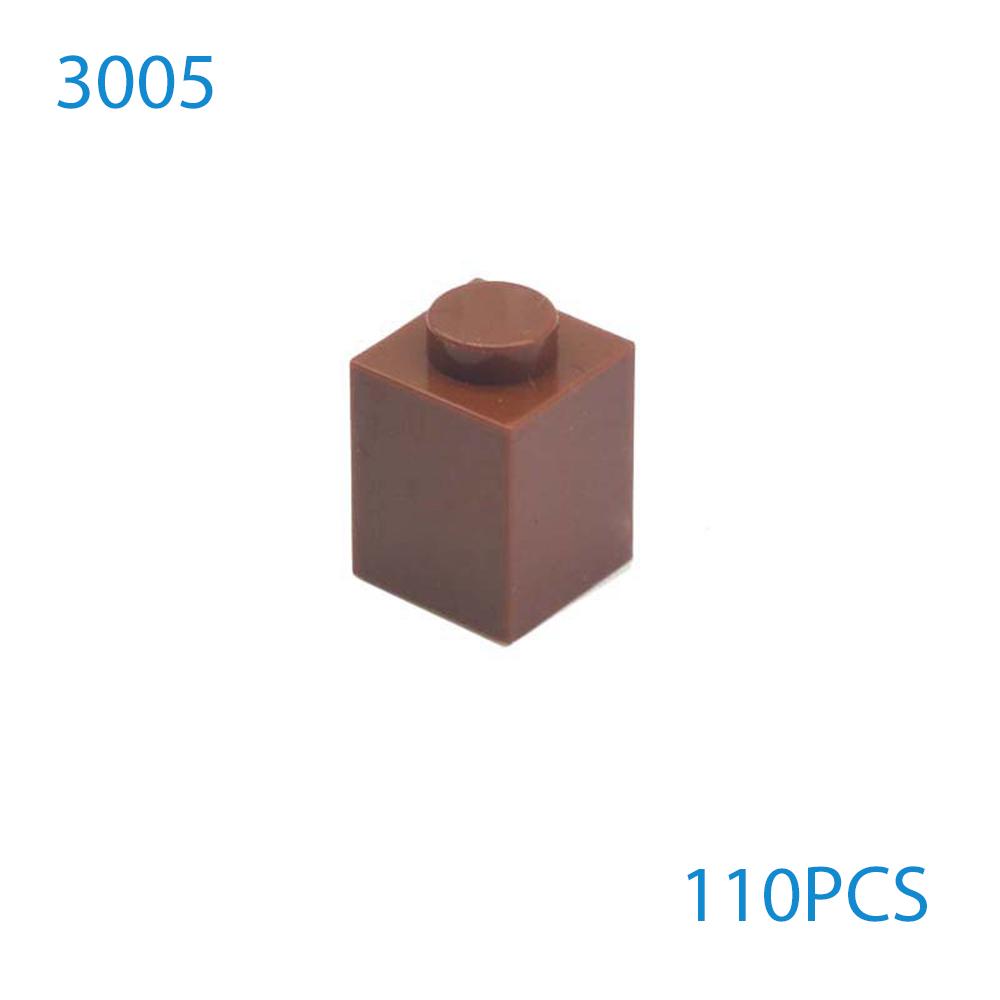 50 шт./лот DIY Строительные блоки Толстые Фигурки Кирпичики 1x1 Точки Обучающие Совместимые с 3005 Пластиковые Игрушки для Детей Подарки