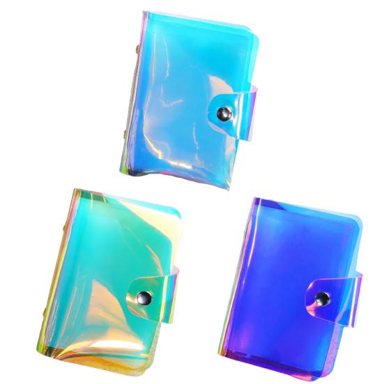 Контейнер для шаблонов для ногтей, прозрачный дизайн с несколькими слотами, водонепроницаемый, компактный, ПЭТ, прямоугольная сумка для хранения шаблонов для штамповки ногтей