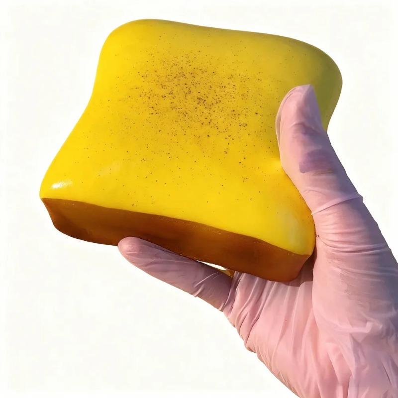 Мягкий Имитированный Тост, Игрушки для Сжимания, Медленно Поднимающееся Давление для Снятия Сенсорной Тревожности, Аутичным Детям Весело и Целительно