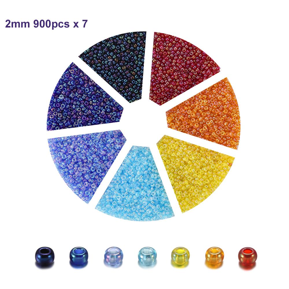 1Set with Box Glass Seed Beads Czech Charm Crystal Spacer Glass Bead For Jewelry Making Kits DIY Handmade Supplies Accessories Set