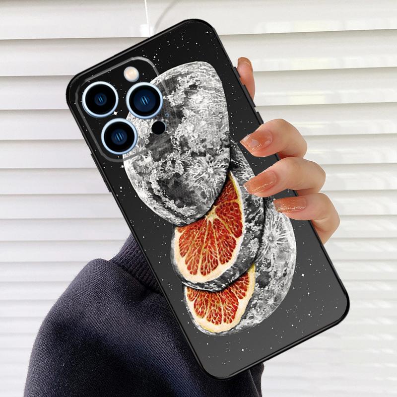 Чехол для телефона Космическое Небо Луна для iPhone 17 16 15 13 11 12 14 Pro Max mini 15 16 Plus 16e 17 Air Cover Fundas