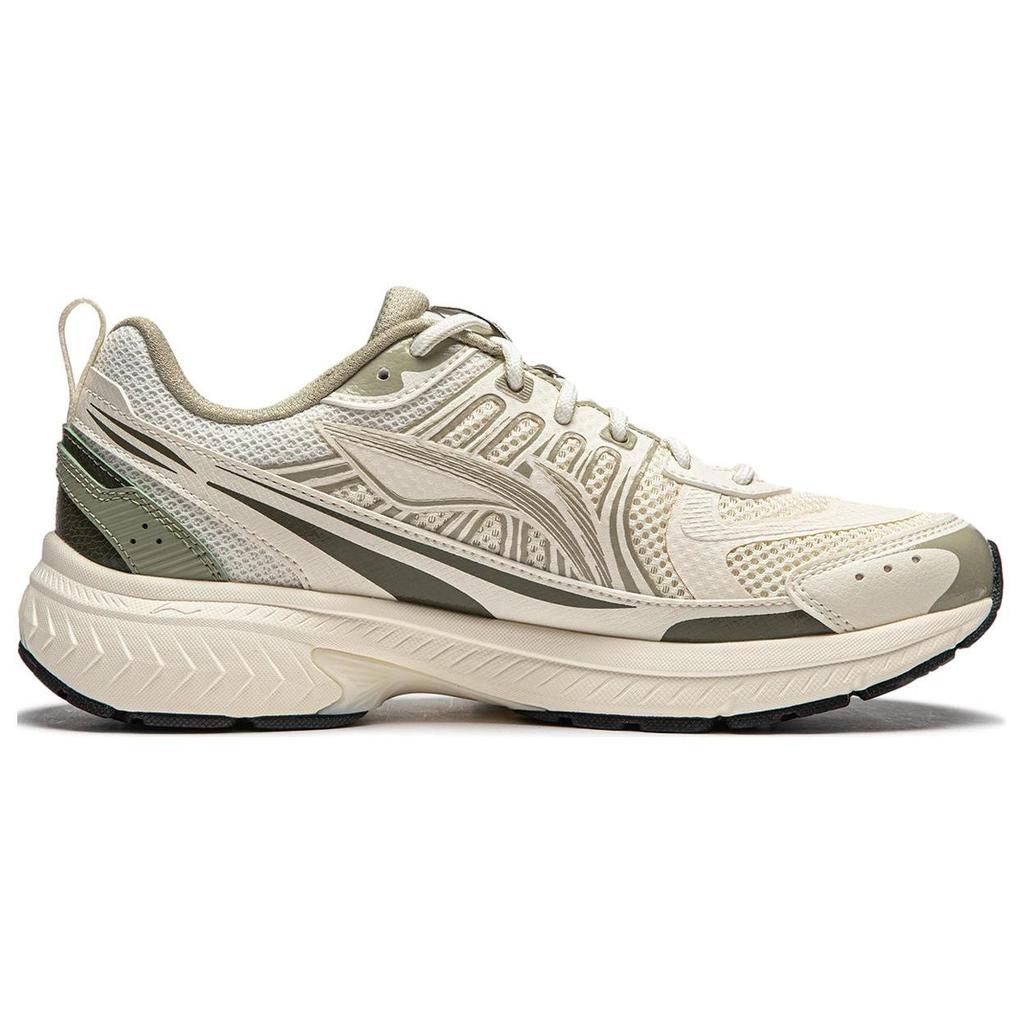 Li Ning Fuyiao 1.0 V3 Легкие Удобные Амортизирующие Прочные Низкие Беговые Кроссовки Женские Беговые Кроссовки Белый Зеленый ARXU004-2