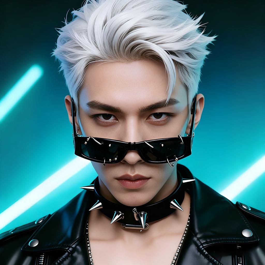 Rivet Studded Sunglasses Unisex Punk Gothic Rock Style