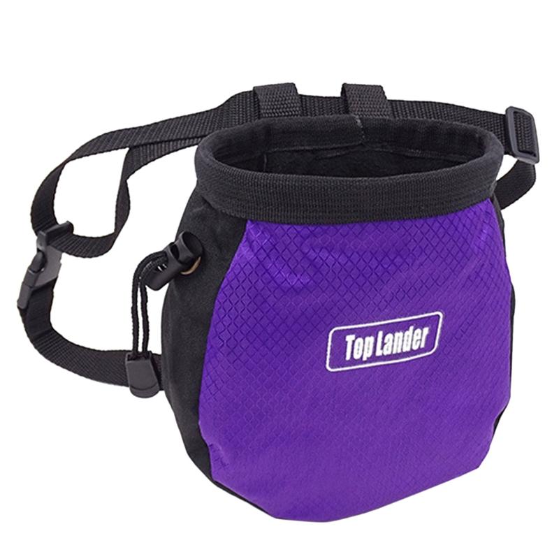 Magnesium Powder Bag Pockets Rock Climbing Chalk Bag Waterproof Dry Hand Powder Bag Portable Outdoor Hiking Nonslip