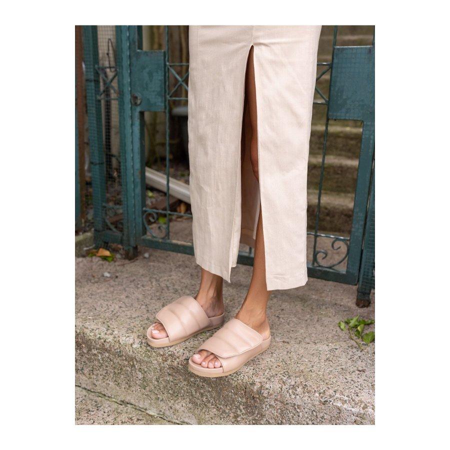 Женские повседневные летние тапочки из натуральной кожи