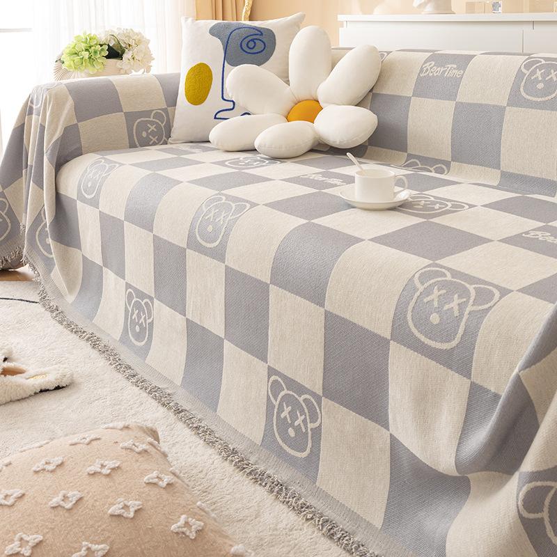 Полотенце для дивана из синели, ткань с полным покрытием для всех сезонов, пыленепроницаемое одеяло для дивана в гостиной, подушка для дивана с защитой от кошачьих царапин