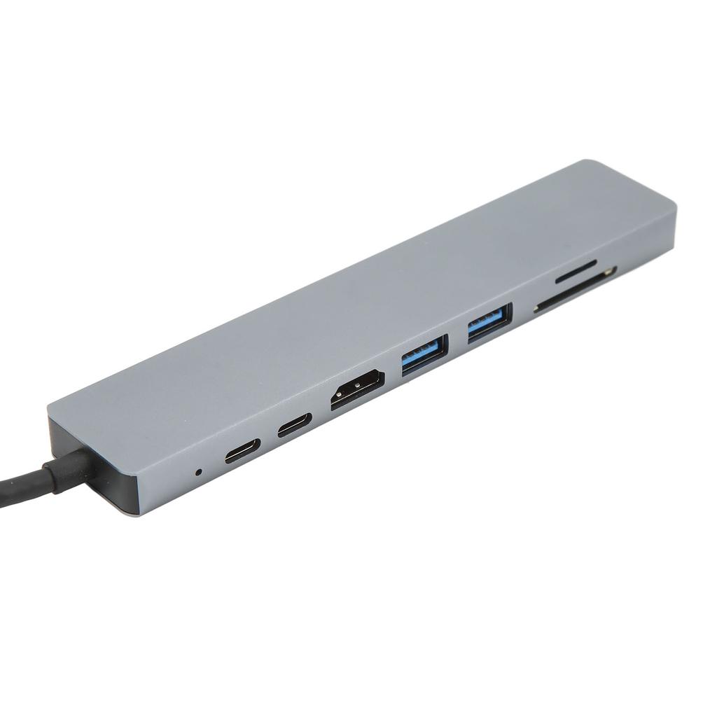 8 Ports Type C Hub USB3.0 PD RJ45 High Definition Multimedia Interface Memory Card Reader for