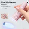 Mini Uv Led Nail Lamp Machine Handheld Quick Drying Varnish Gel Polish Curing Nails Dryer Usb Cable Nail Art Flashlight Pen