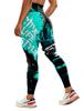 "Women's High-Waist Printed Yoga Pants for Fitness"