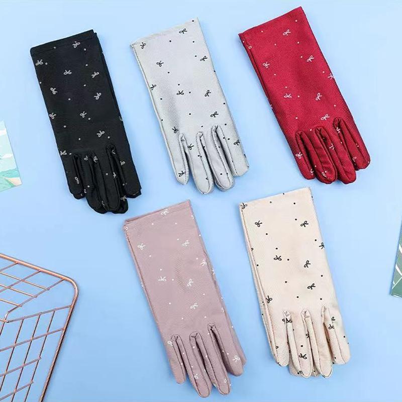 Женские перчатки-митенки для вождения, солнцезащитные перчатки, женские летние дышащие эластичные перчатки для защиты от солнца для леди, девушки