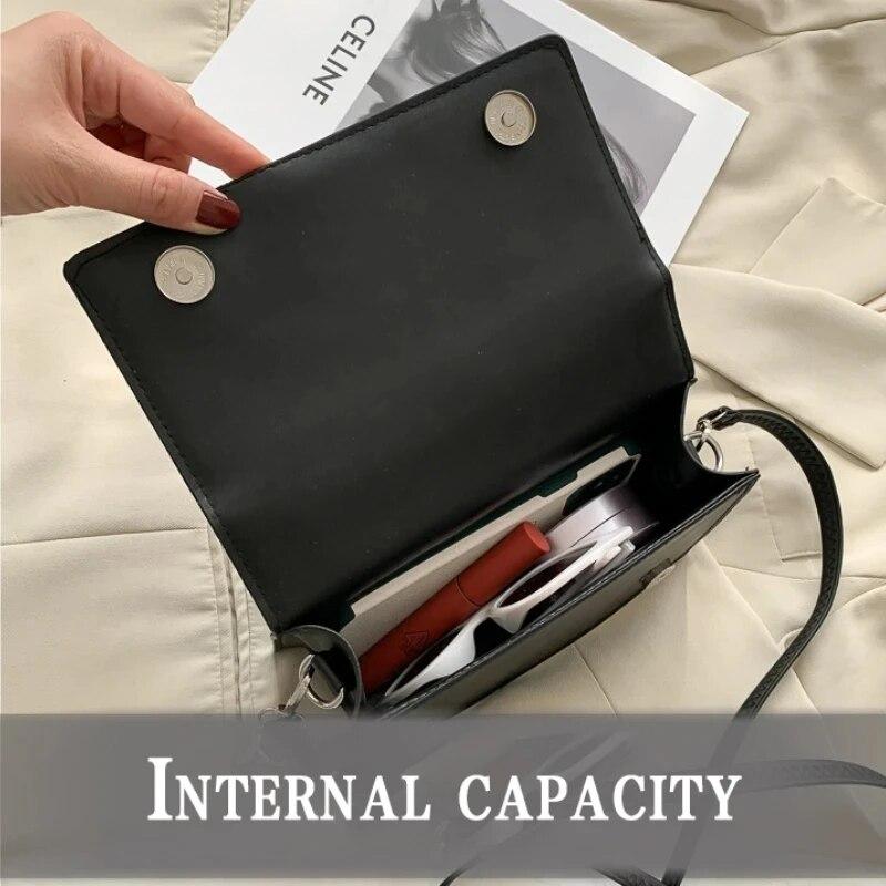 Fashion Brand Designer Women Shoulder Bag Compact Pu Leather Female Crossbody Bag Trend Classic Handle Handbag Women