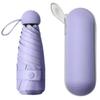 Capsule Umbrella with Case for Women Sunny and Rainy Rainproof UV Protection Outdoor Traveling Portable 5 Folding Mini Umbrella