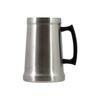 Pearl Metal Vacuum Insulated German Beer Mug, 1000ml, Keeps Hot or Cold, Anti-Condensation, Stainless Steel, Satin Finish, HC-315, Perfect for Vintage