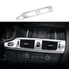 Fit For BMW 5 Series Air Outlet Vent Cover Central Console 2011-17 Matte Silver