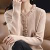 Sweater for Women Autumn Winter Thickened Pullover Sweater Warm Knitted Sweater Long Sleeve Short Slim-fit Tight Jumper Large Size Sweater Tops