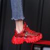 Sneakers Women Spring Fashion Sequined Cloth Bling Breathable Round Toe Leisure Chunky Women Shoes Tenis Feminino