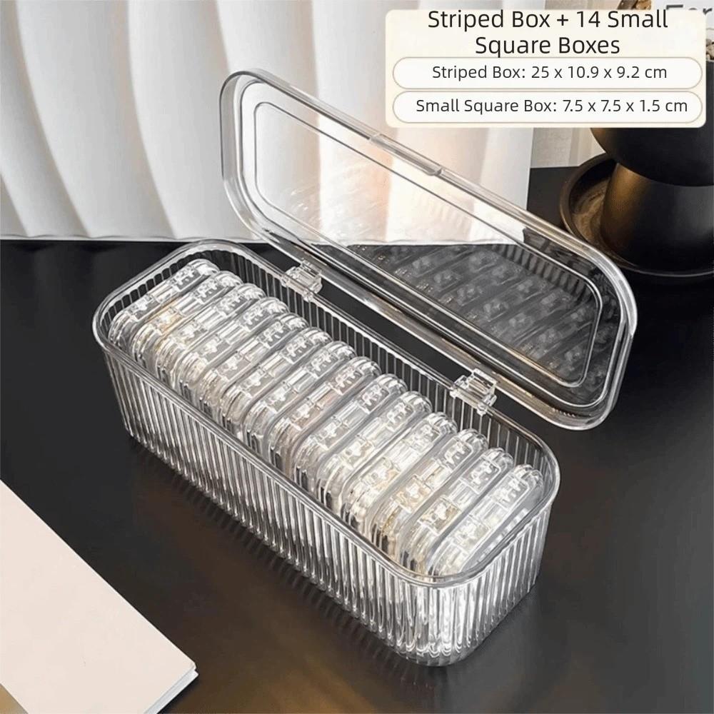 Transparent Jewelry Storage Box Dustproof Lid Bracelet Storage Box Jewelry Display