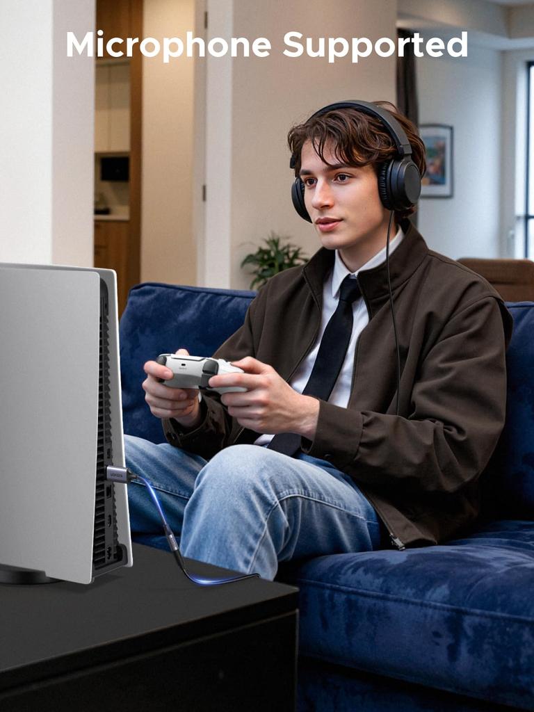 UGREEN USB Аудио USB в Конвертер Кабель для Внешнего Звука TRRS и Совместимый с Mac и Другими Адаптер, 2.0 3.5мм Карты, 4-Полюсный Конвертер,