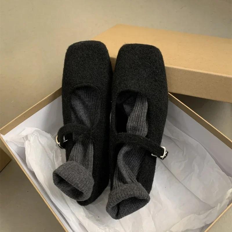 Мода 2024 Французский Ретро Дизайнер Весенняя Мода Темперамент Плоская Подошва Мэри Джейн Одинарная Обувь Женская Обувь на Плоской Подошве