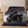 Racing Car Aprilia Logo Moto Flannel Blanket Soft Warm Blanket Throw Blanket for Bedroom Living Room Bed Travel Picnic Gift
