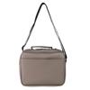 Shoulder Bag Large Capacity Box Embossed Logo [Universal Overalls] [Beige]