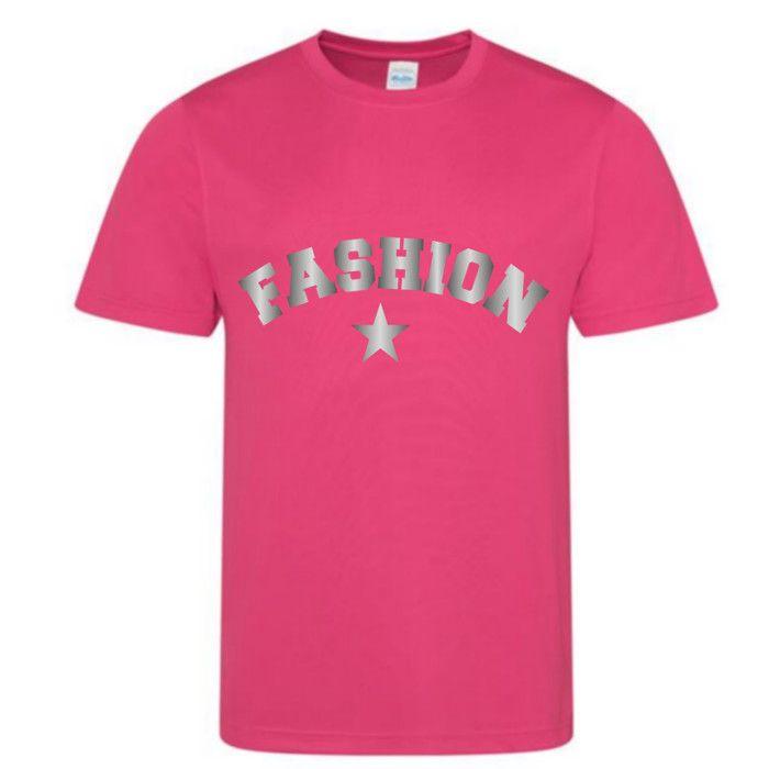 T-shirt manches courtes Fashion fushia - - Fushia