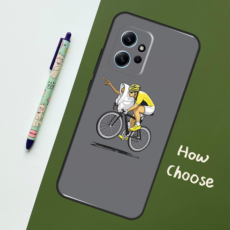 Чехол для велосипеда для Xiaomi Redmi Note 12 11 10 9 Pro 12S 11S 10S 9S Задняя крышка для Redmi 12 9C 10C 12C
