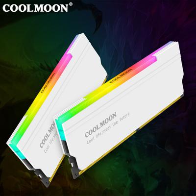 COOLMOON 5V-3PIN ARGB Радиатор для памяти DDR4 DDR3 Рассеиватель тепла Aura Sync Охладитель с термосиликоновой прокладкой для компьютера