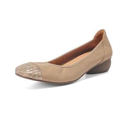 Овечья кожа Лето Весна Осень Низкий каблук Слипоны Женские квадратный носок разноцветные цветные туфли