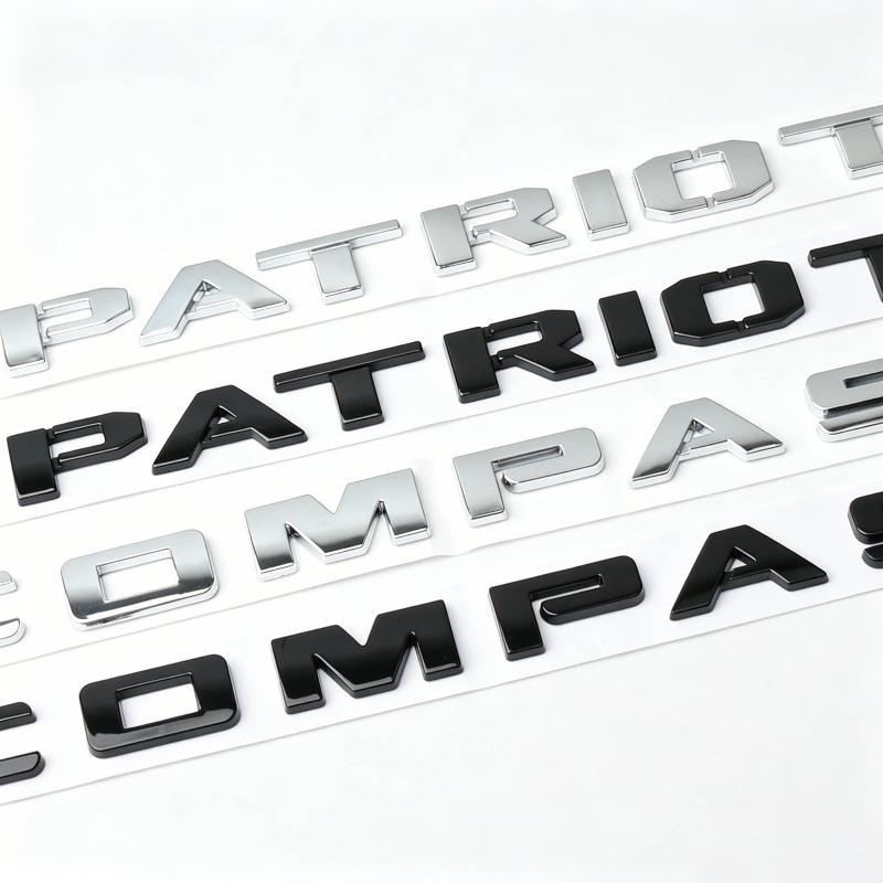 Подходит для логотипа автомобиля COMPASS Бесплатный пассажирский логотип двери PATRIOT Алфавитный логотип Боковой логотип Наклейка на автомобиль