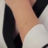 Simple Delicate Heart Bracelet Bangle Chain Charm Women Fashion Jewelry Gift